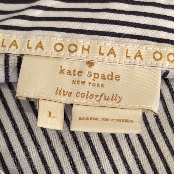 Like New Kate Spade Penguin Ruffle Top Shirt Blouse - Picture 4 of 6